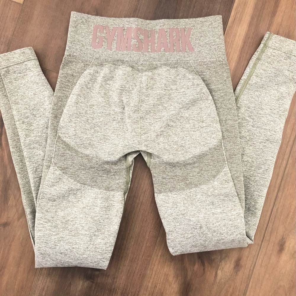Gymshark High Waist Flex Leggings Khaki Marl